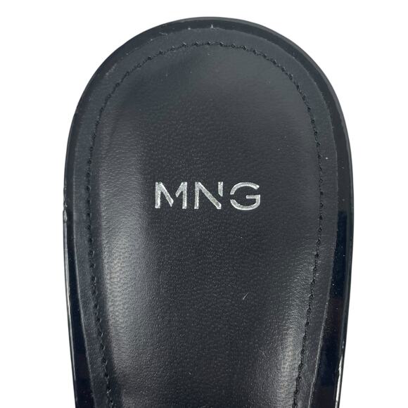 Mango MNG Rhinestone Slingback Kitten Heel Pump Black Size 40/ US 9 - Picture 10 of 13